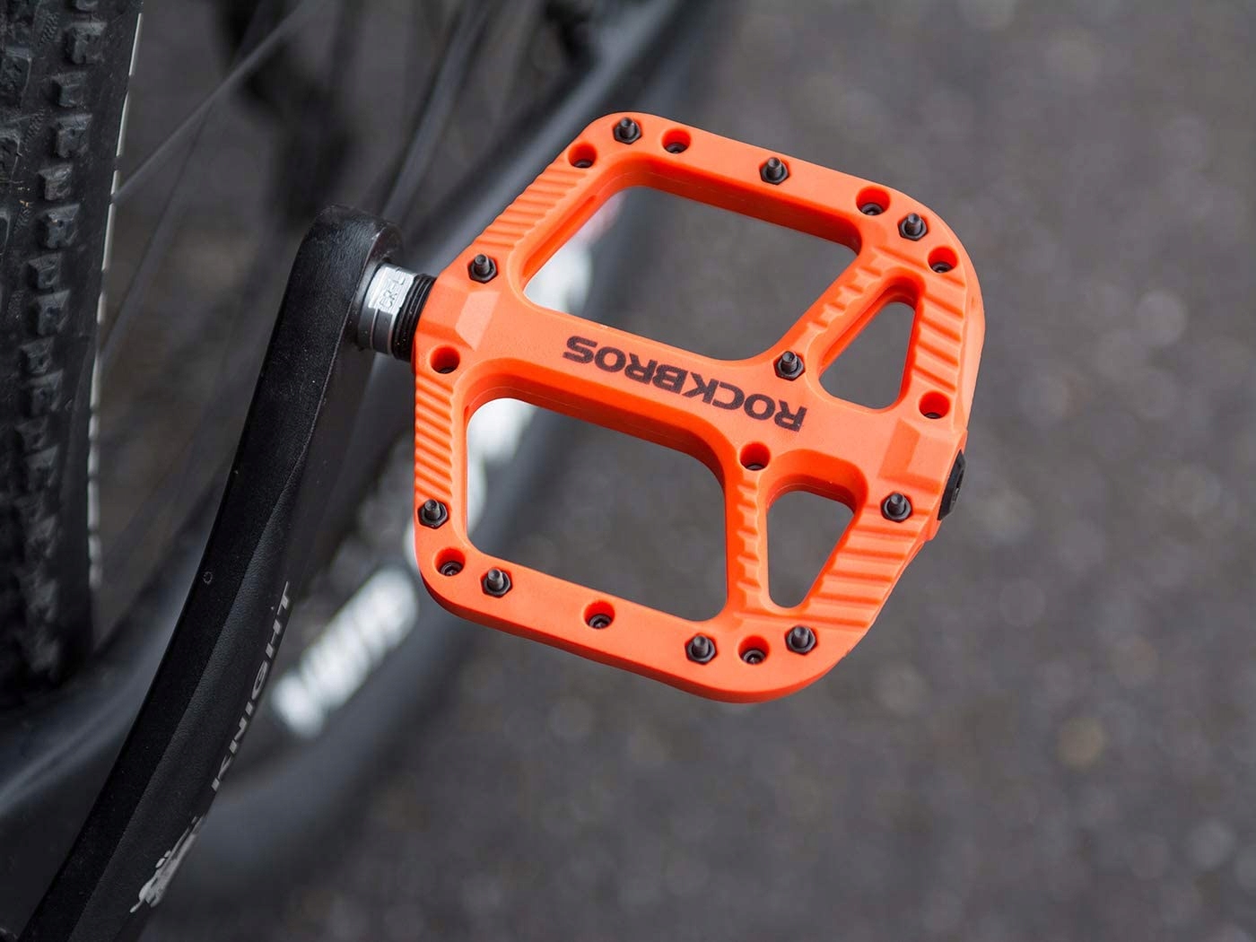 Pedały platformowe ROCKBROS pomarańczowe - obrazek 2