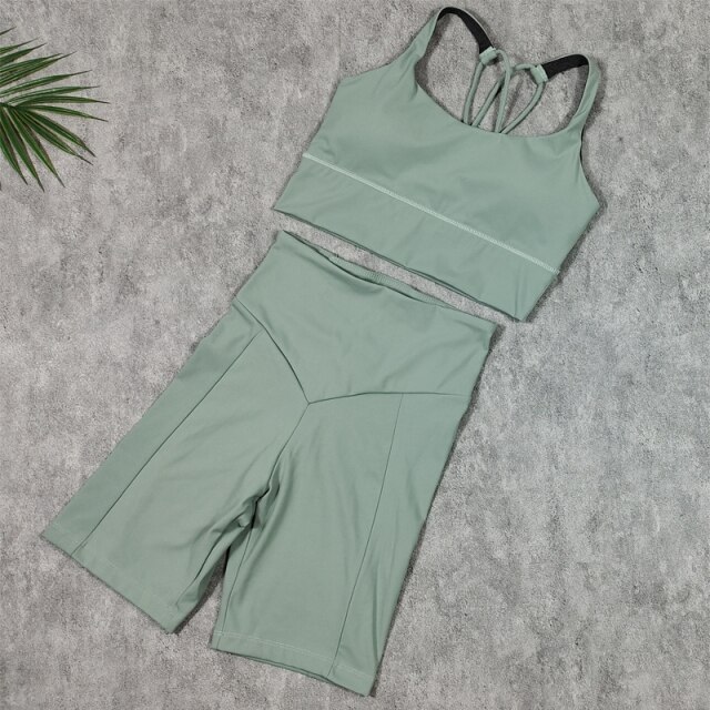 Damski dwuczęściowy komplet fitness - obrazek 2