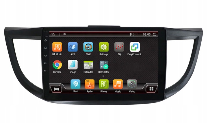 ANDROID 10.0 RADIO NAWIGACJA HONDA CRV CR-V 4 CIEMNO SZARA - obrazek 6