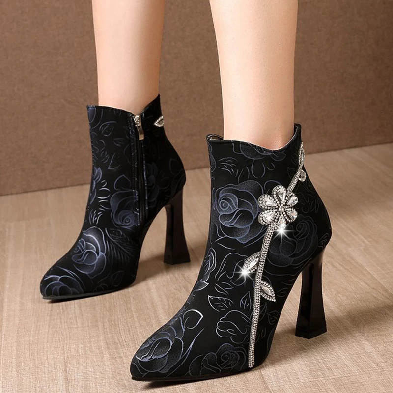 Botki damskie KRYSZTAŁY rozmiar 39 - obrazek 2