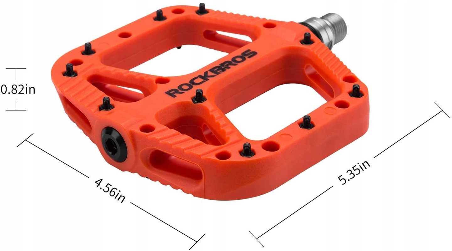 Pedały platformowe ROCKBROS pomarańczowe - obrazek 5