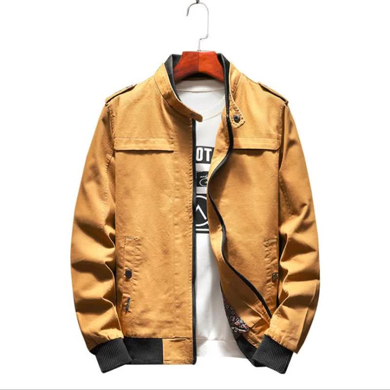 F FASHION Męska kurtka ze stójką