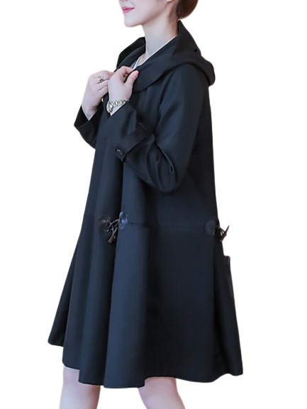 Damski płaszcz OVERSIZE CZARNY