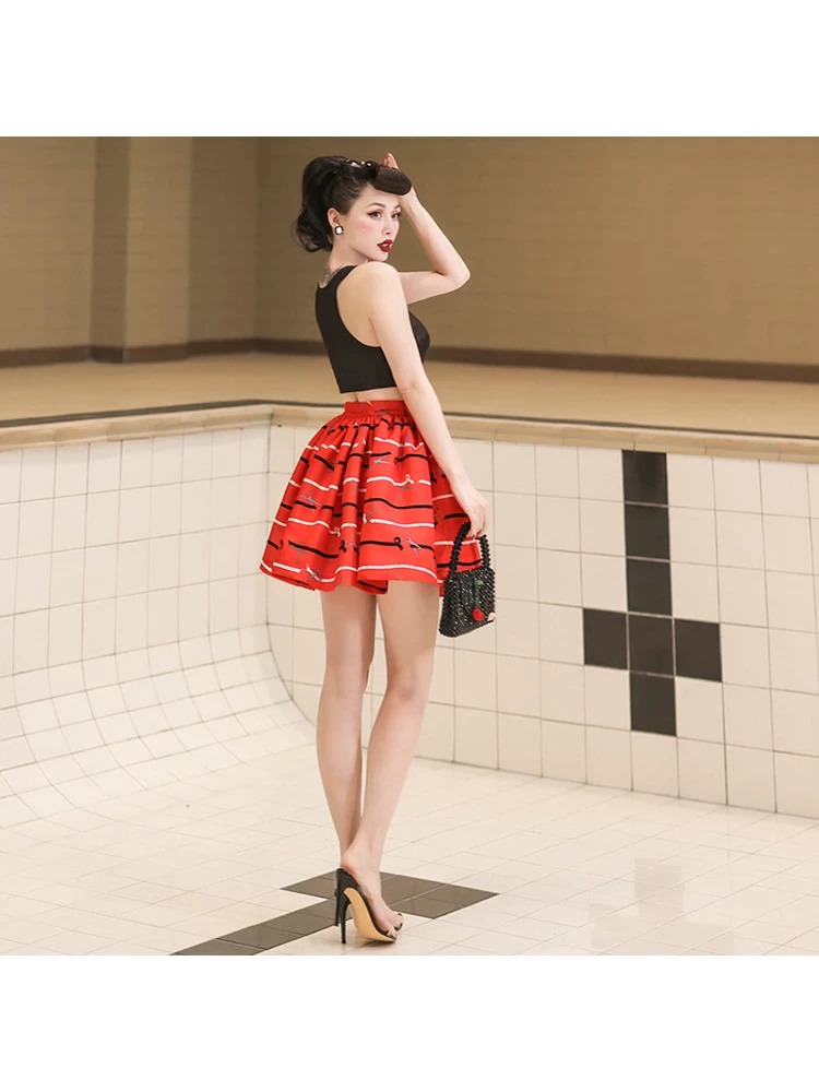 Damski top w stylu vintage - obrazek 3