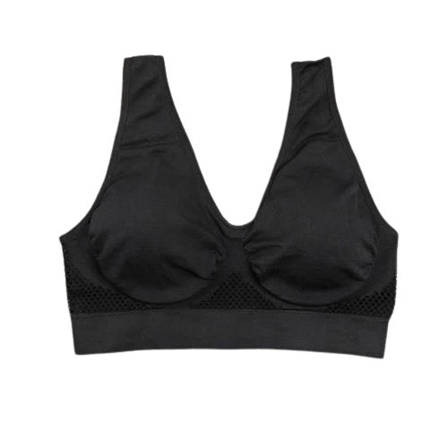 Damski sportowy biustonosz czarny
