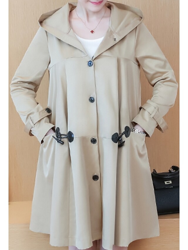 Damski płaszcz OVERSIZE CZARNY - obrazek 2