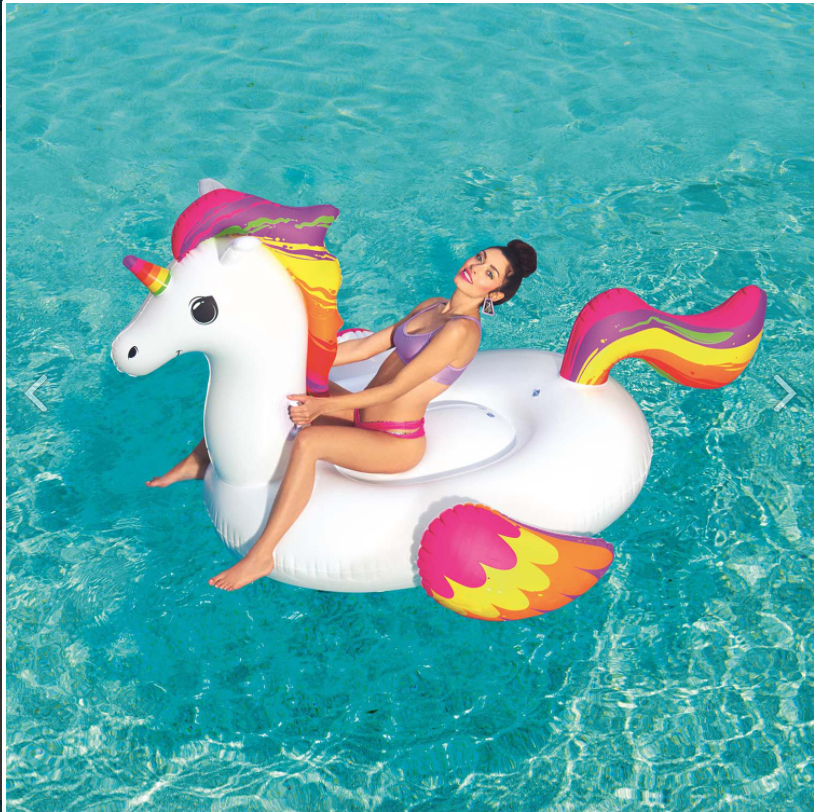 Duży Jednorożec dmuchany 224×164 cm - obrazek 2