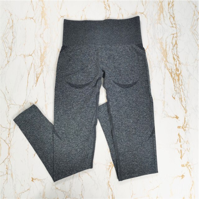 Damskie sportowe legginsy SZARE