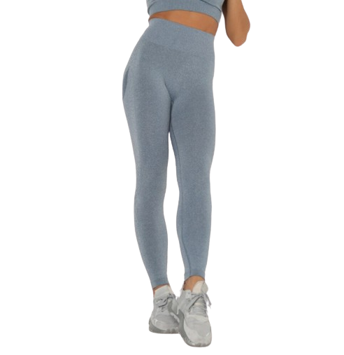 Damskie sportowe legginsy NIEBIESKIE