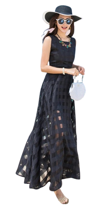 Damska MAXI sukienka na co dzień