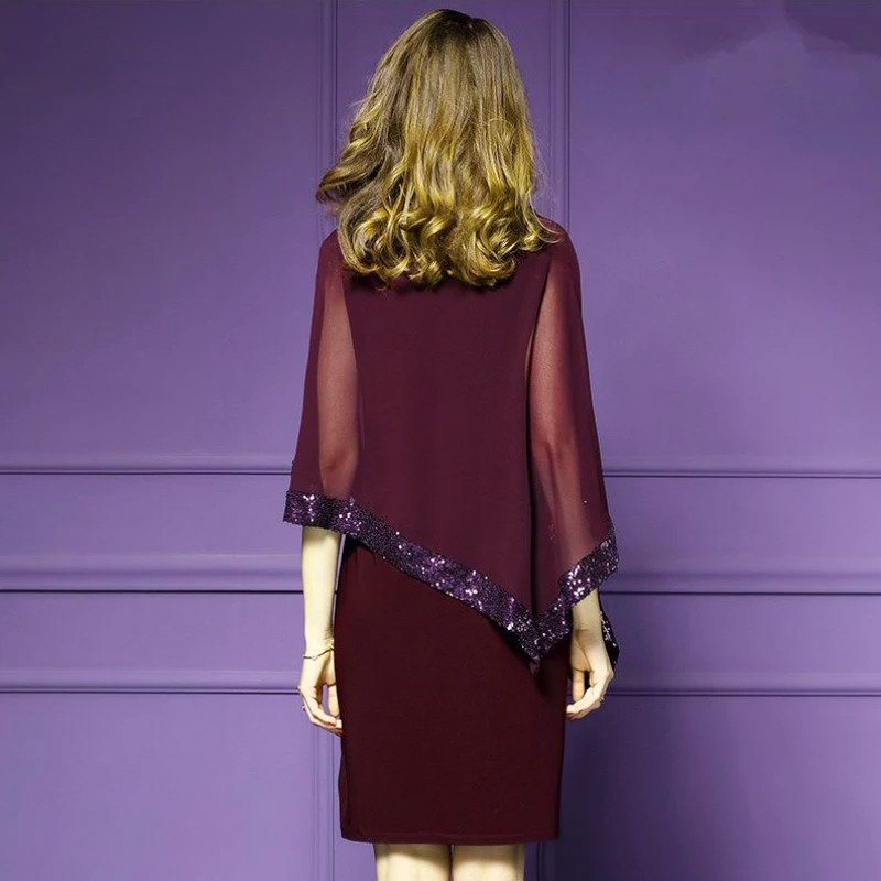 Damska elegancka sukienka NIETOPERZ - obrazek 3