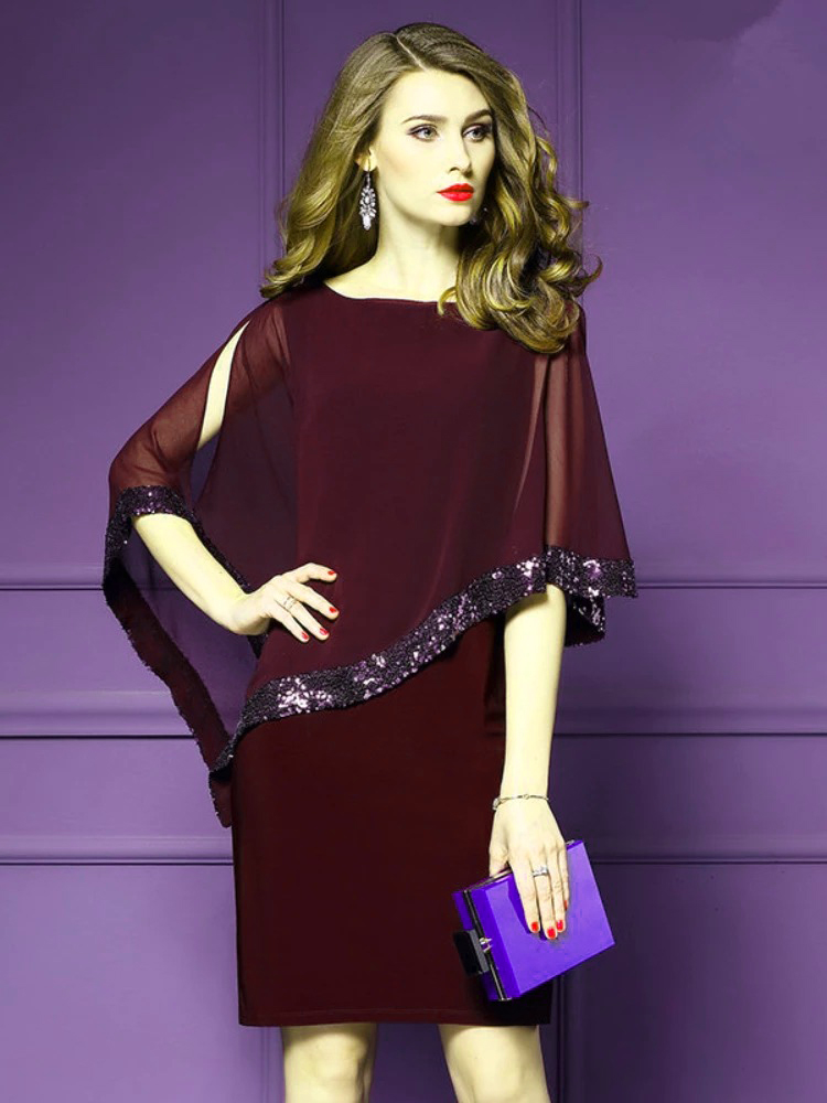 Damska elegancka sukienka NIETOPERZ - obrazek 2