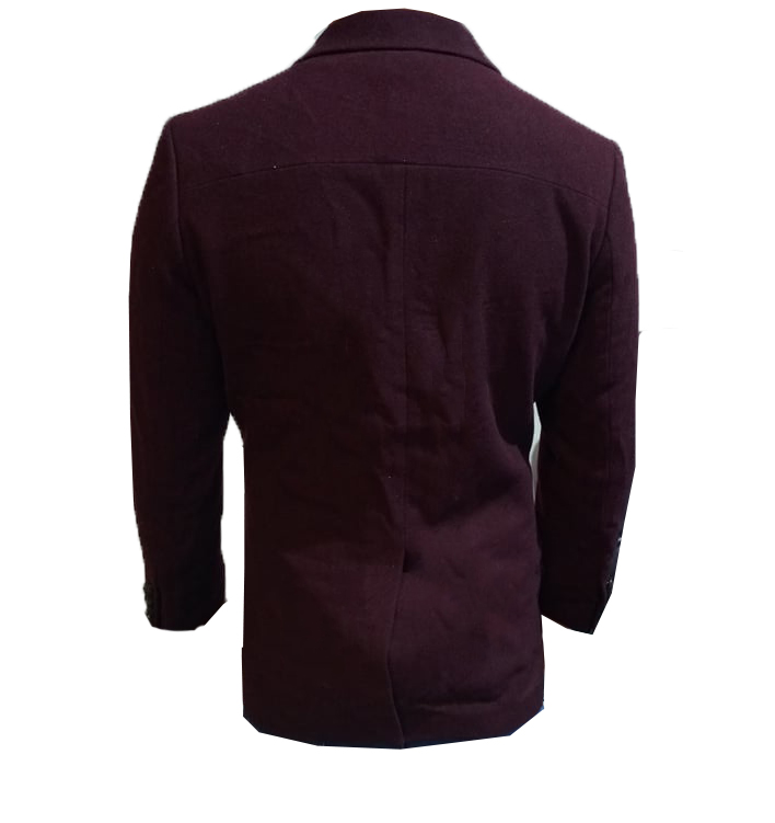 Męska bordowa marynarka w stylu CASUAL - obrazek 2