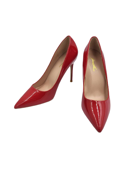 Damskie klasyczne lakierowane szpilki - obrazek 4