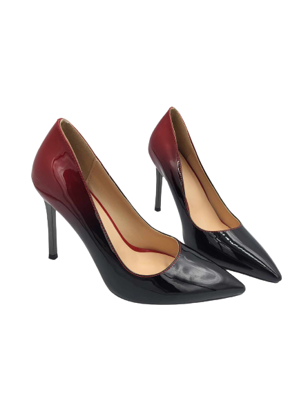 Lakierowane damskie szpilki OMBRE