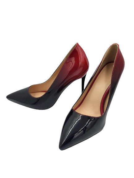 Lakierowane damskie szpilki OMBRE - obrazek 3