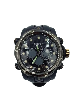 Kingsky Męski sportowy zegarek czarny