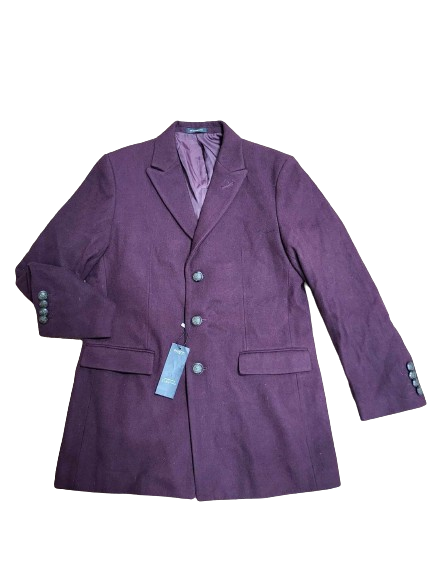 Męska bordowa marynarka w stylu CASUAL