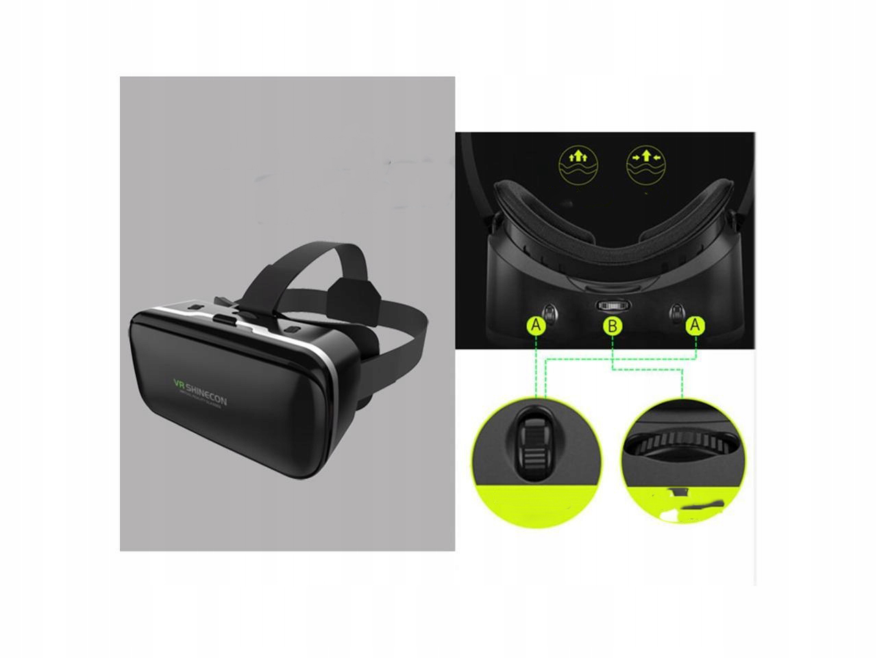 VR SHINECON gogle VR - obrazek 3