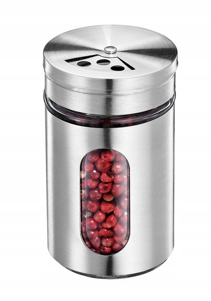 Przyprawnik słoiczki na przyprawy stal nierdzewna - obrazek 2