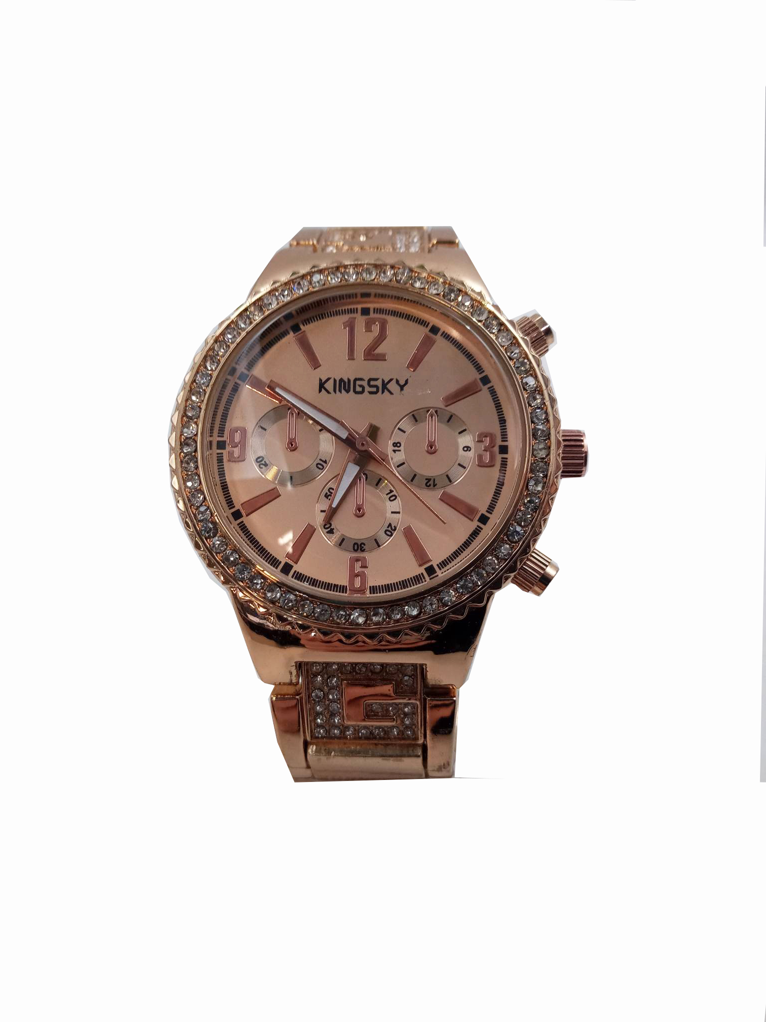 KINGSKY Damski kwarcowy zegarek ze zdobieniami