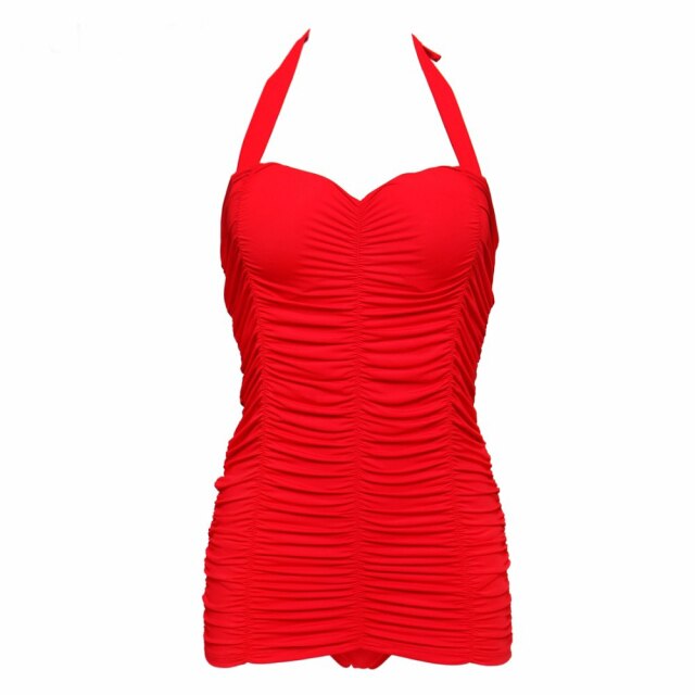 Damski jednoczęściowy stój kąpielowy w stylu RETRO