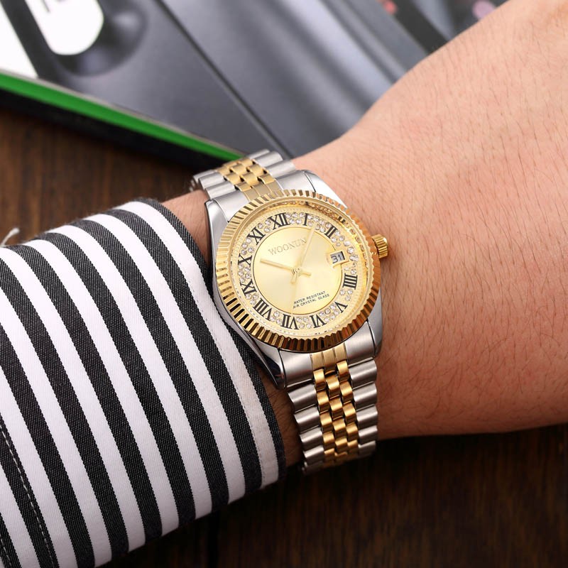 Zegarek Woonun złoty - obrazek 5