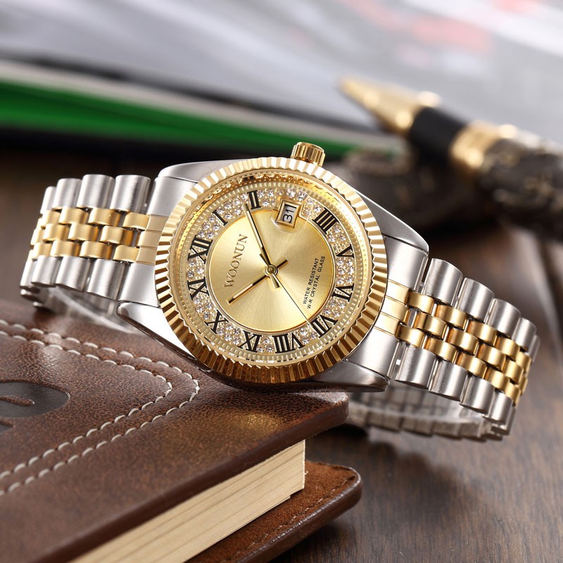 Zegarek Woonun złoty - obrazek 7