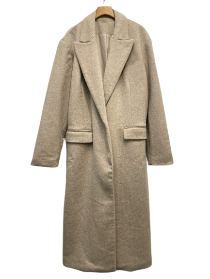 Damski dwurzędowy płaszcz zimowy