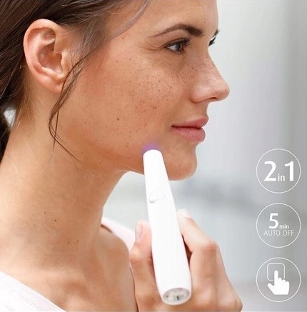 Lampa terapeutyczna na trądzik LED Medisana DC300 - obrazek 2