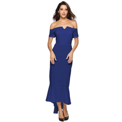 Damska asymetryczna sukienka wieczorowa