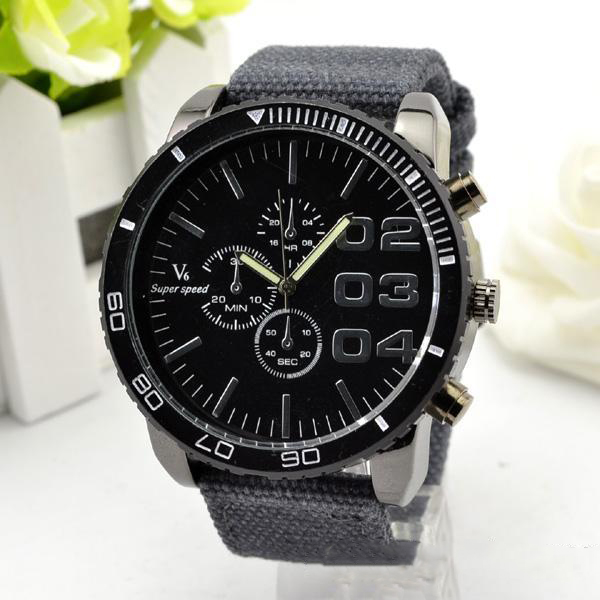 Męski sportowy zegarek SUPER SPEED V6 JASNO SZARY