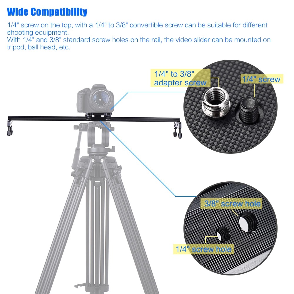 Andoer 80cm do kamer i lustrzanek stabilizator - obrazek 2