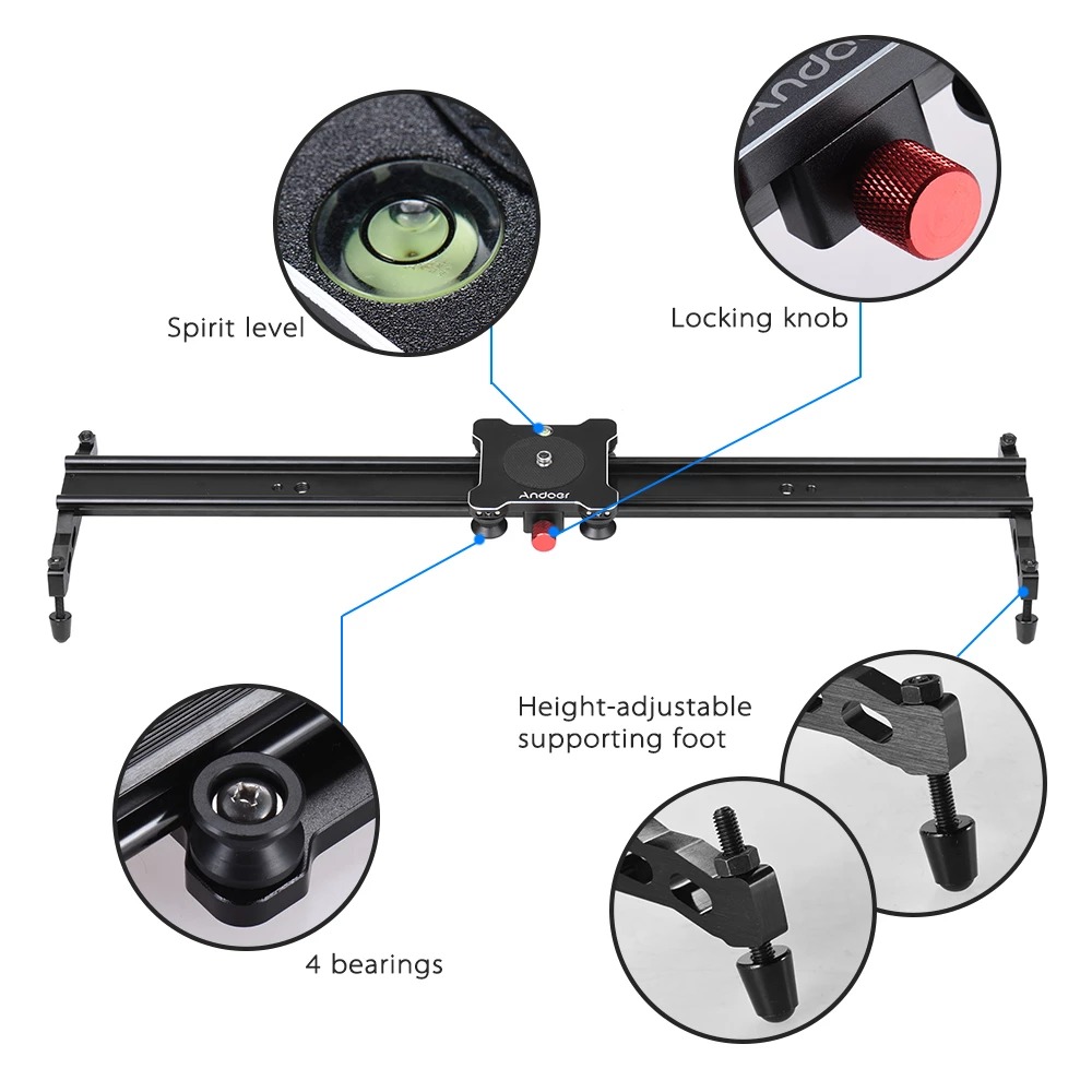 Andoer 80cm do kamer i lustrzanek stabilizator - obrazek 4