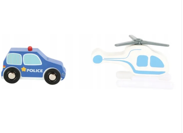 Drewniany posterunek policji z akcesoriami SMALL FOOT 10797 - obrazek 2