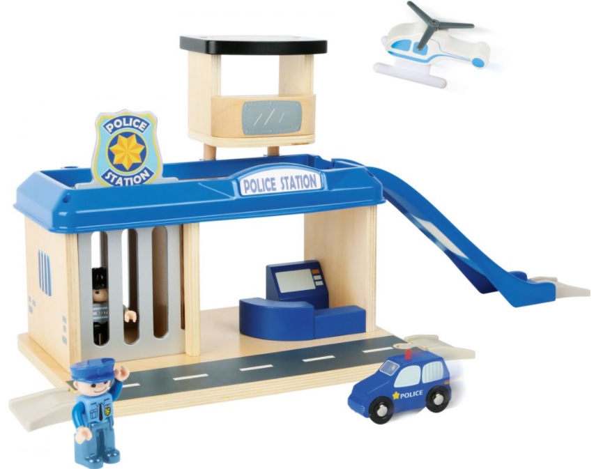 Drewniany posterunek policji z akcesoriami SMALL FOOT 10797