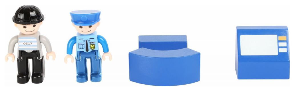 Drewniany posterunek policji z akcesoriami SMALL FOOT 10797 - obrazek 3
