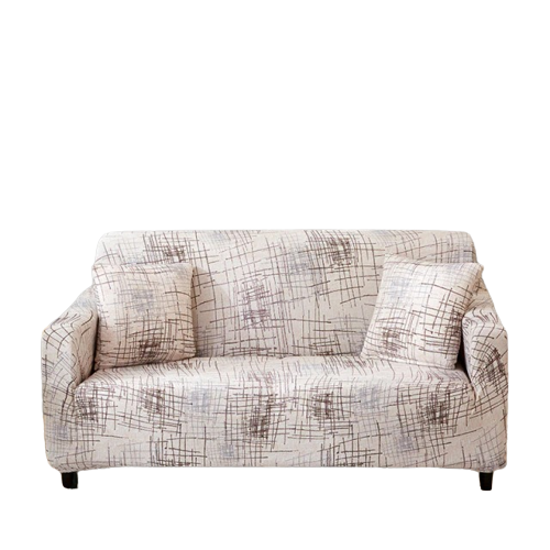 Wzorzysty pokrowiec na 3-osobową sofę