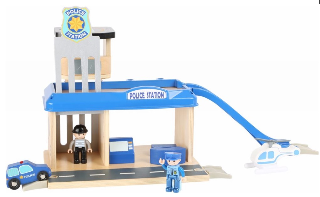 Drewniany posterunek policji z akcesoriami SMALL FOOT 10797 - obrazek 5