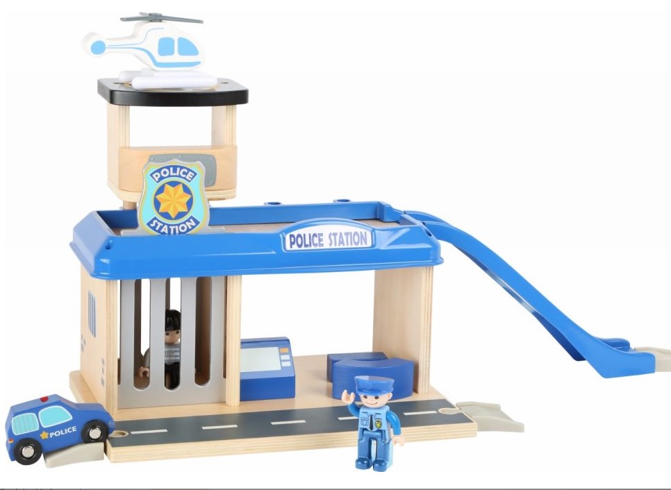 Drewniany posterunek policji z akcesoriami SMALL FOOT 10797 - obrazek 4