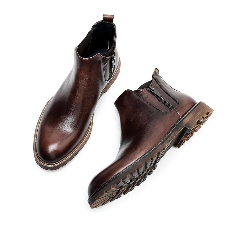 Męskie Eleganckie Botki Sztyblety Rozmiar 44 - obrazek 2