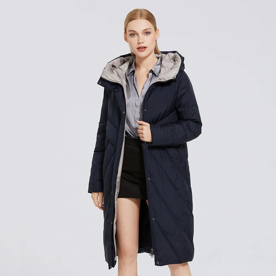 MIEGOFCE Damski puchowy płaszcz z kapturem - obrazek 4