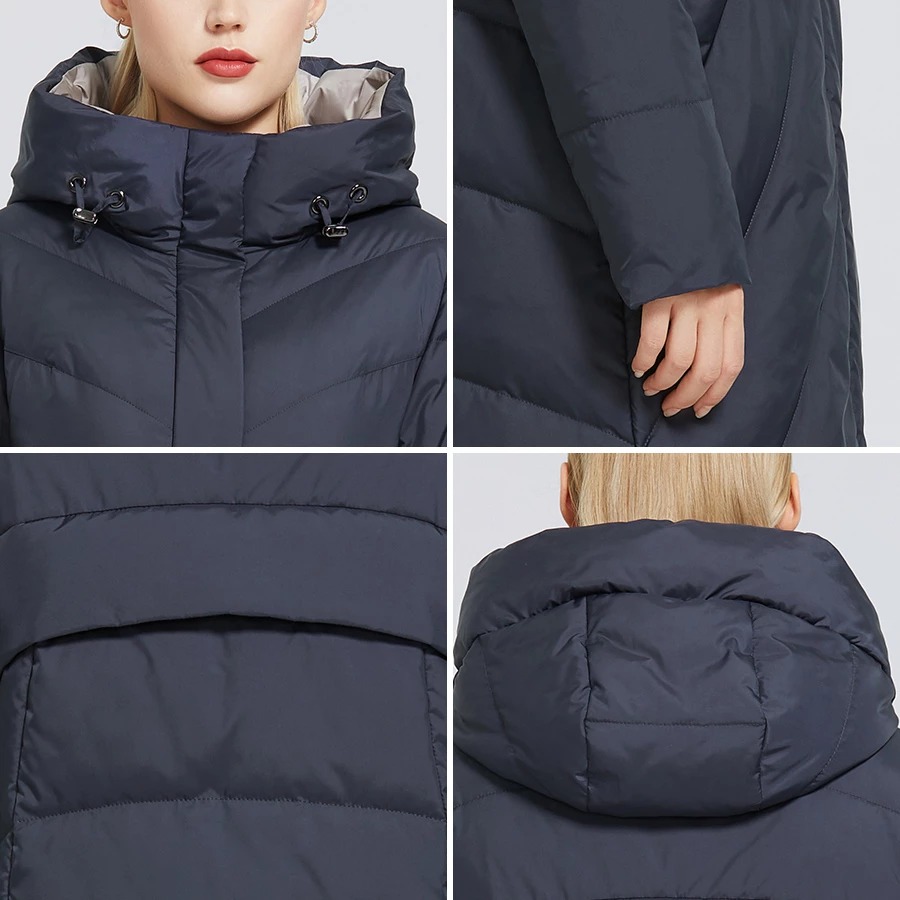 MIEGOFCE Damski puchowy płaszcz z kapturem - obrazek 2