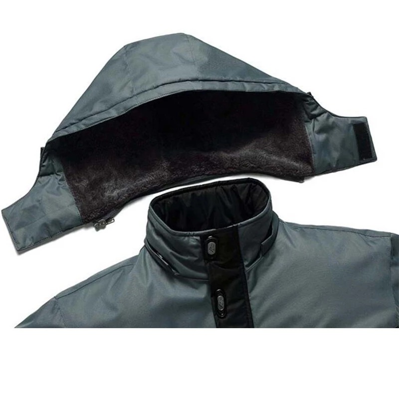 Męska kurtka zimowa ocieplana polarem - obrazek 3