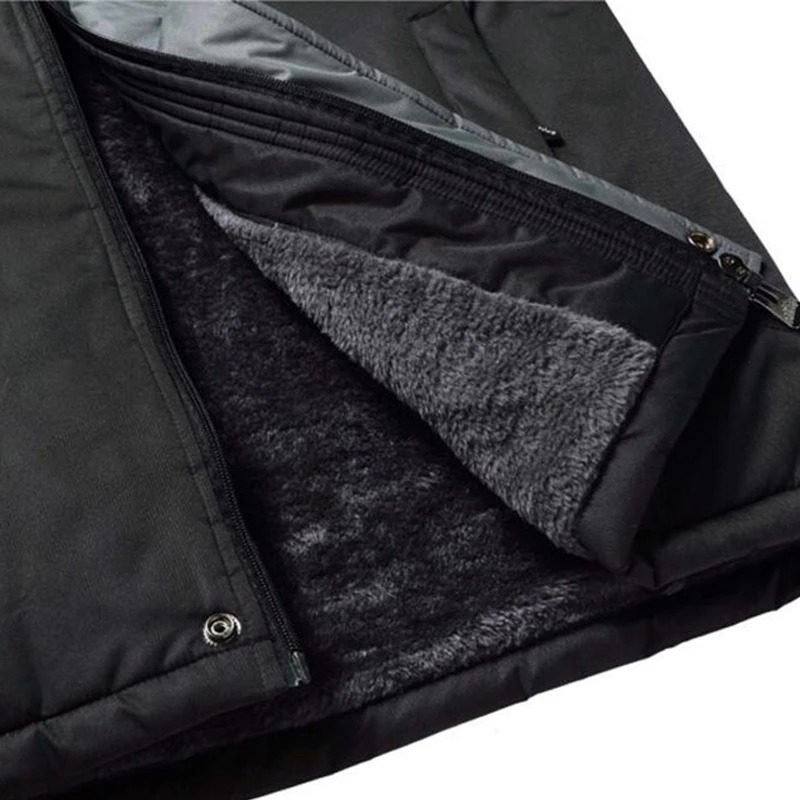 Męska kurtka zimowa ocieplana polarem - obrazek 2