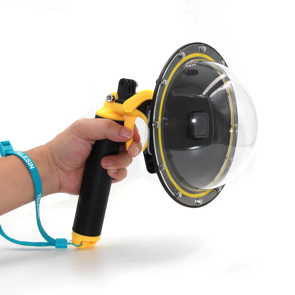 TELESIN 6 Dome Port 30M wodoodporna obudowa obudowa dla GoPro 5