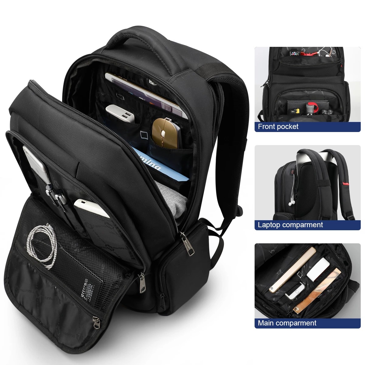 Plecak na Laptopa 15.6 Wodoodporny i Odporny na Wstrząsy - obrazek 2