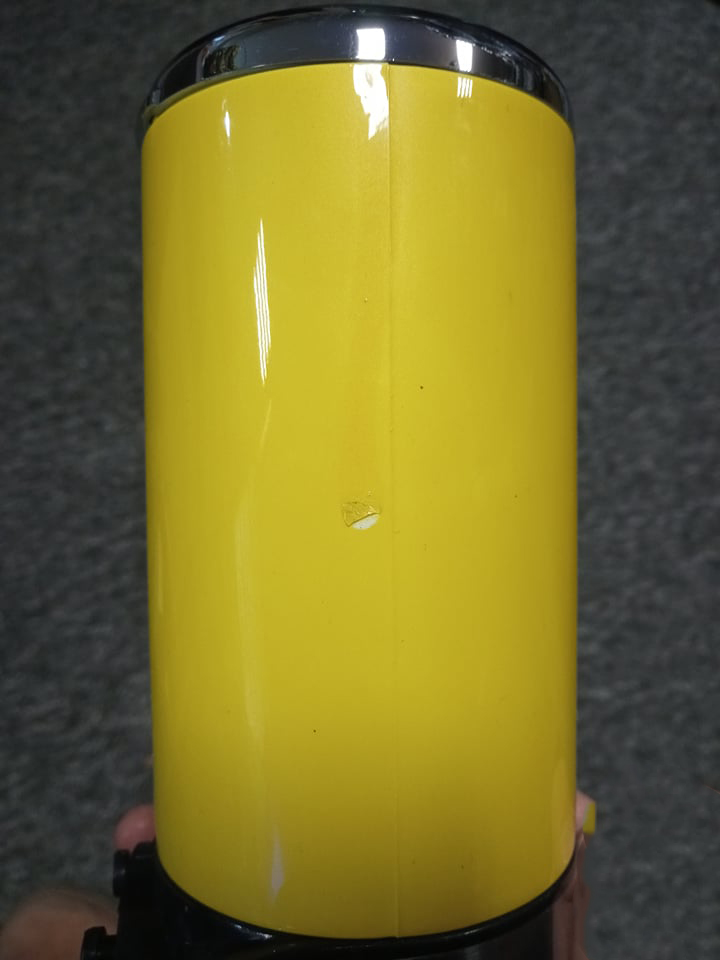 Podwójny dozownik do mydła naścienny ŻÓŁTY - obrazek 2