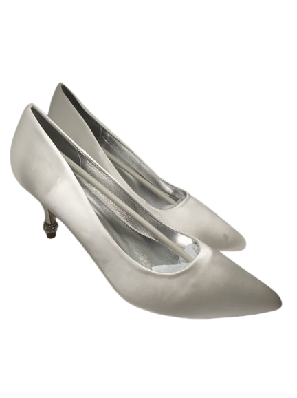 Damskie szpilki ze skóry ekologicznej satyna