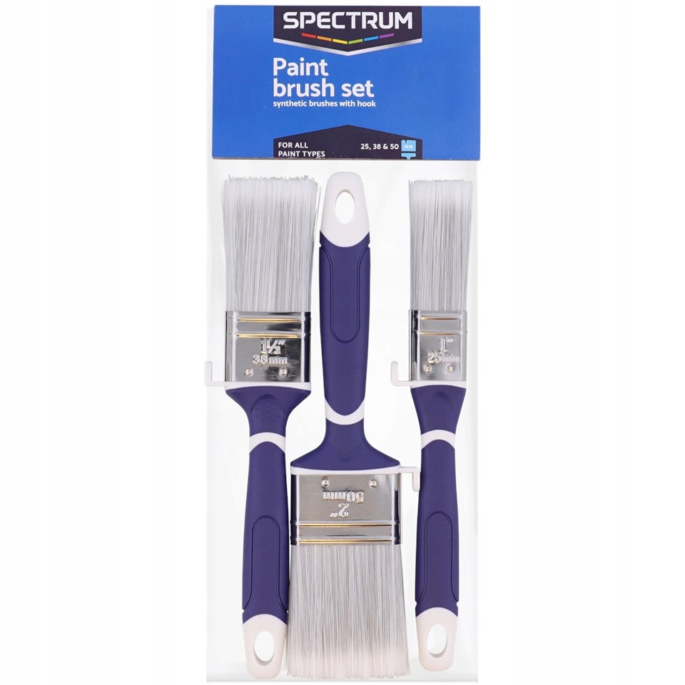 Pędzle malarskie ZESTAW 3 szt płaskie 25/38/50 mm - obrazek 2